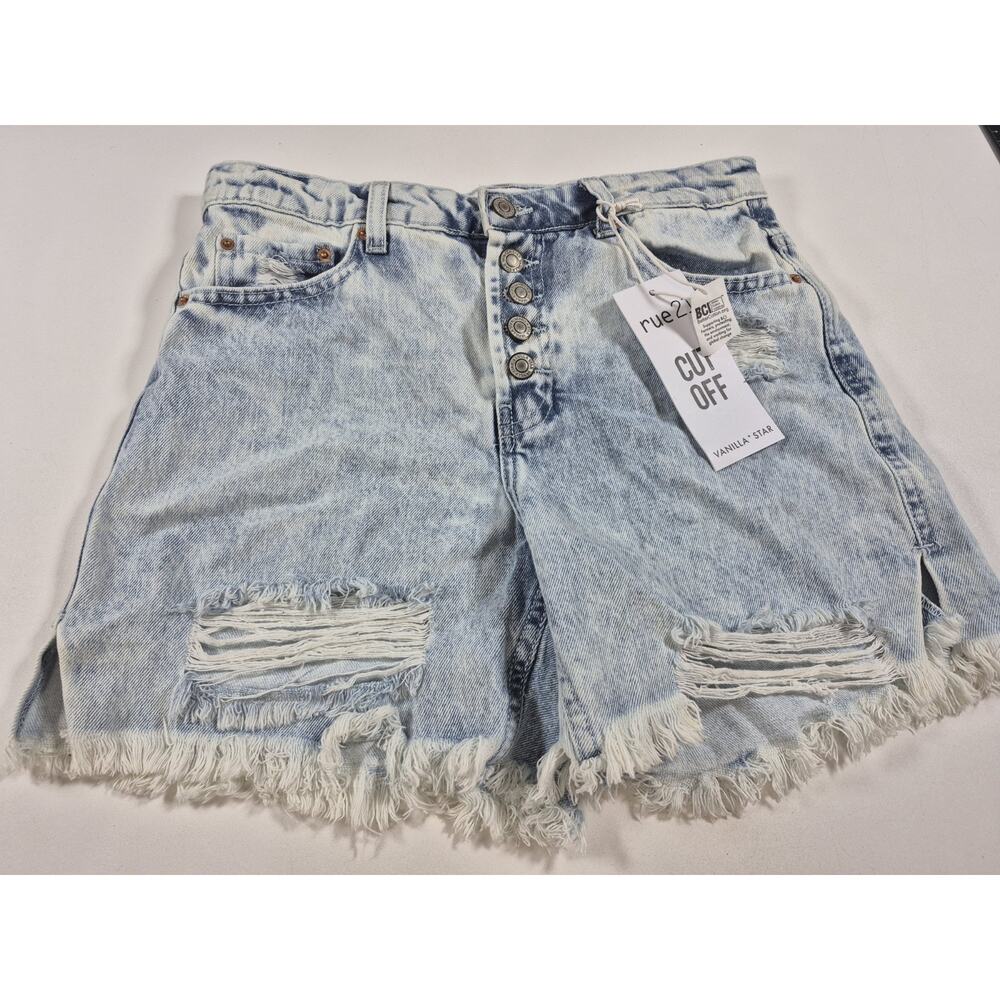 Rue 21 Vanilla Star Jean Shorts Size 6